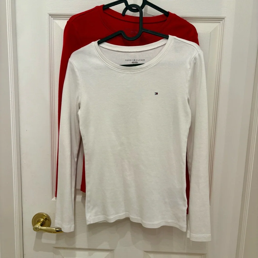 Bundle(2) TOMMY HILFIGER Red and White Shirt - Picture 4 of 8
